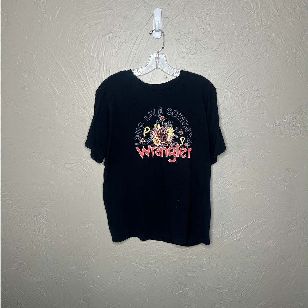 Stylish Wrangler Women's Black Graphic Tee - Size XXL